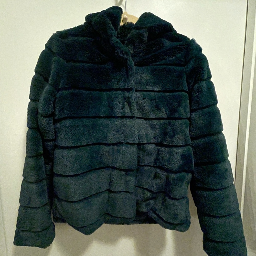 Ci Sono Faux Fur Hooded Jacket - S
